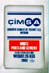 Белый цемент Cimsa I 52.5 N 25 кг